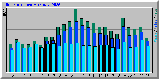 Hourly usage for May 2020